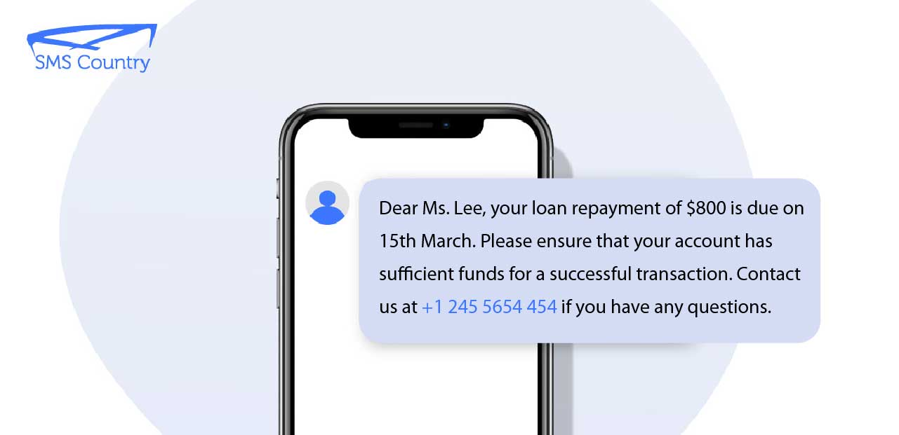 The Best SMS Templates For Financial Services | Loan repayment SMS template